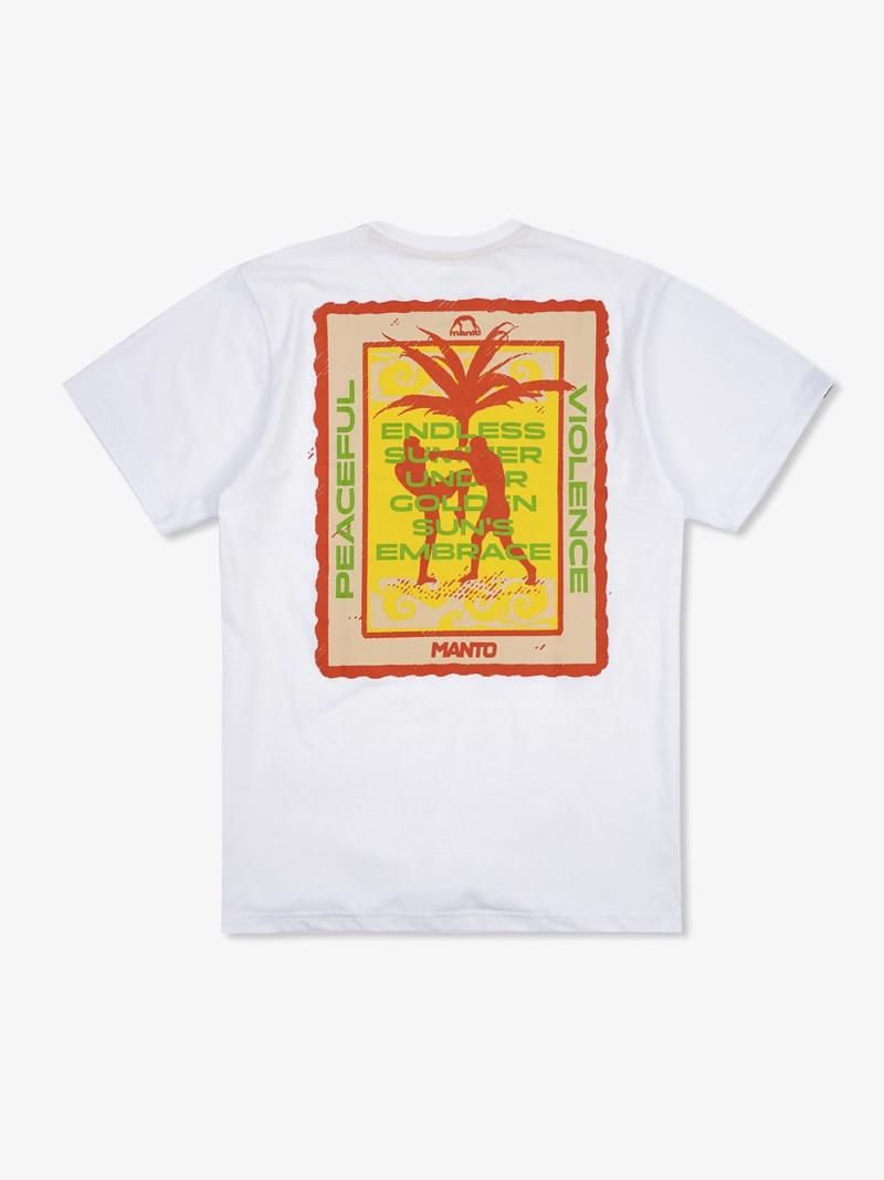 MANTO endless summer tshirt - white